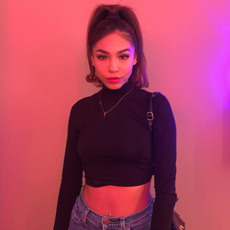 

Blackday womon cotton hollow out sexy tshirt bandage backless long sleeve tops Harajuku slim bodycon streetwear knitted tees, White