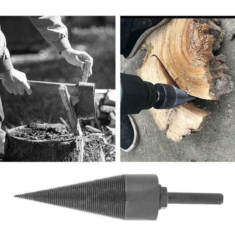 

150mm Household Firewood Drill Bit Electric Wood Splitter Drill Bits Cone Chrome Vanadium Steel Drilling Tool
