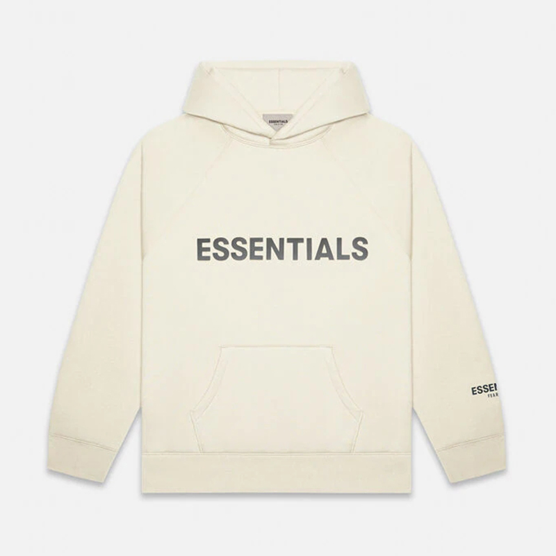 

hot sell 20SS essential FOG fear of god letter Printed 3M Reflective Long Sleeves Fashion Street Casual Pullover OS hoodie 5 Colors, Black