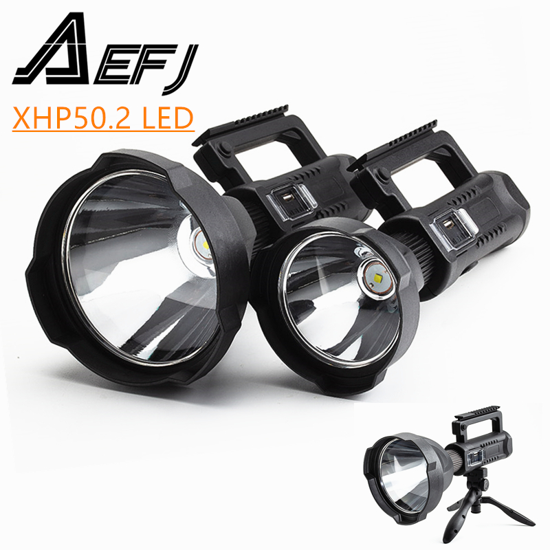 

Super bright LED Portable Spotlights searchlight With P50.2 Lamp Bead Mountable bracket Suitable for expeditions,etc