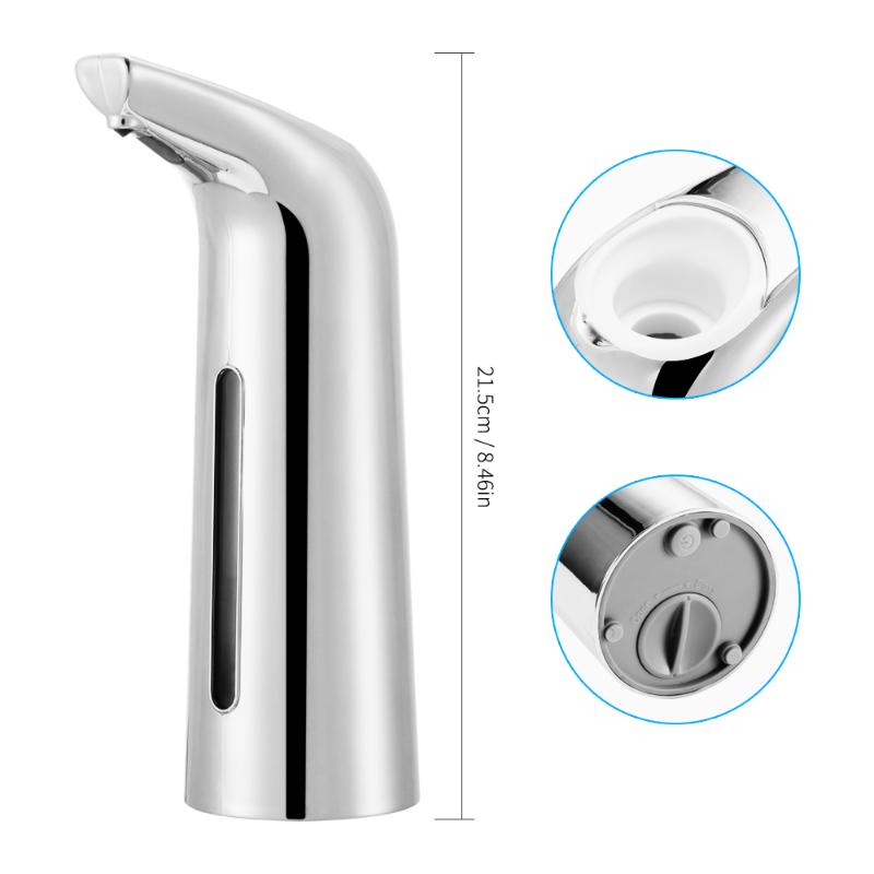 

Soap Dispenser Automatic 400ML Electric Soap Dispenser With Sensor For Kitchens Bathroom Restaurant Hotel Battery Powered