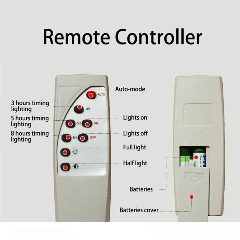 

Solar Street Lights Solar Powered Flood Lights 60W 100W IP67 Wall lamp with Remote Control Security Lighting for Yard Garden Gutter Garage