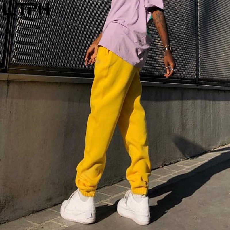 

2020 Summer Hot sale New trend Solid color wild Casual sweatpants women pants fashion Loose comfortable thin Long Wide Leg Pants, White