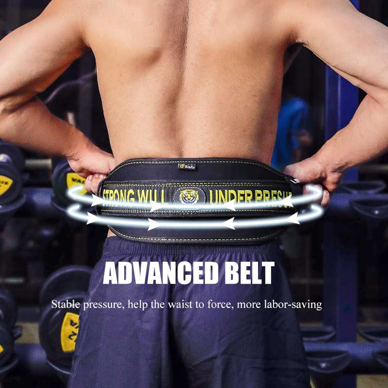 

FLYSPO Fitness belts men strength squat belt weightlifting hard pull sports female bodybuilding training push belt, As pic