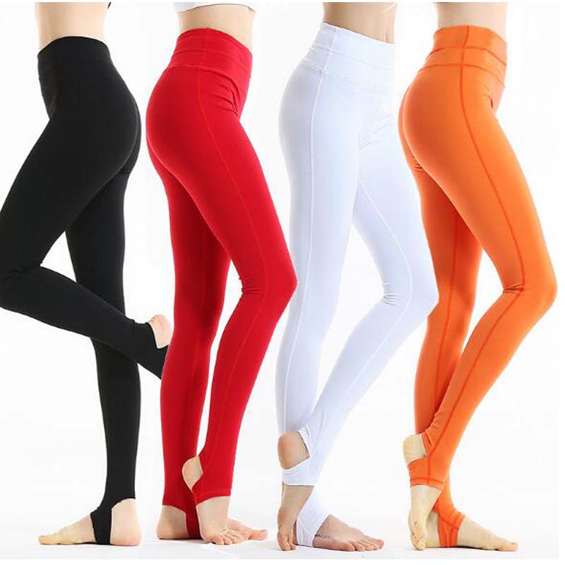 

High Quality Yoga Pants Sport leggings Elastic Fitness Gym Pants Workout Running Tight leggins sport women fitness Trousers, Black