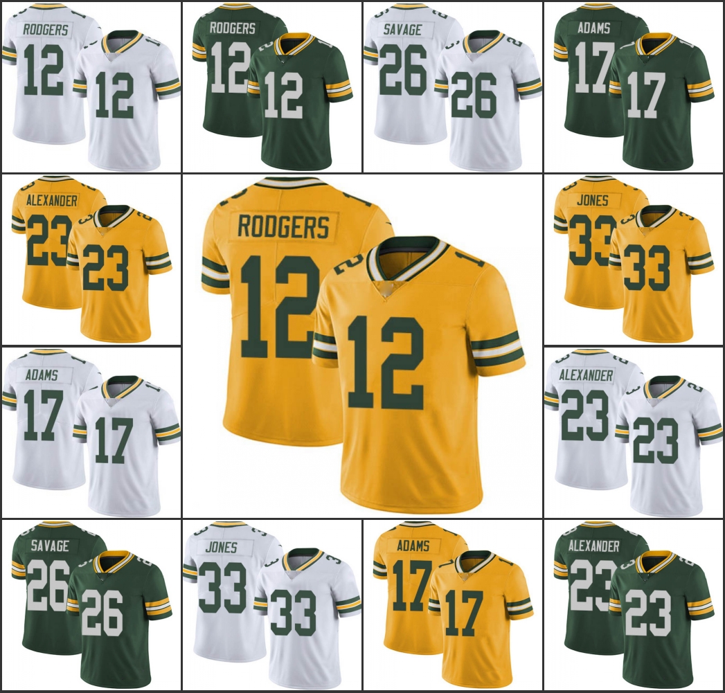 

Jersey Green Bay''Packers''Men #12 Aaron Rodgers 17 Davante Adams 23 Jaire Alexander 26 Darnell Savage''NFL''Women Youth Limited Jersey, 15