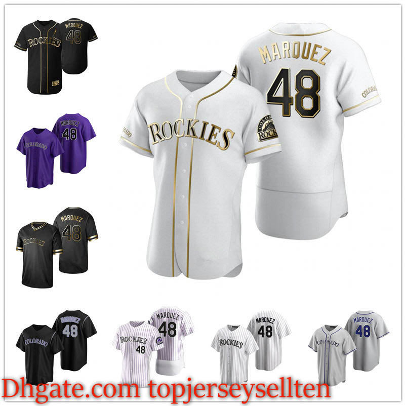 

Colorado Rockies MEN WOMEN YOUTH 48 German Marquez 2020 Authentic baseball Jersey, Black