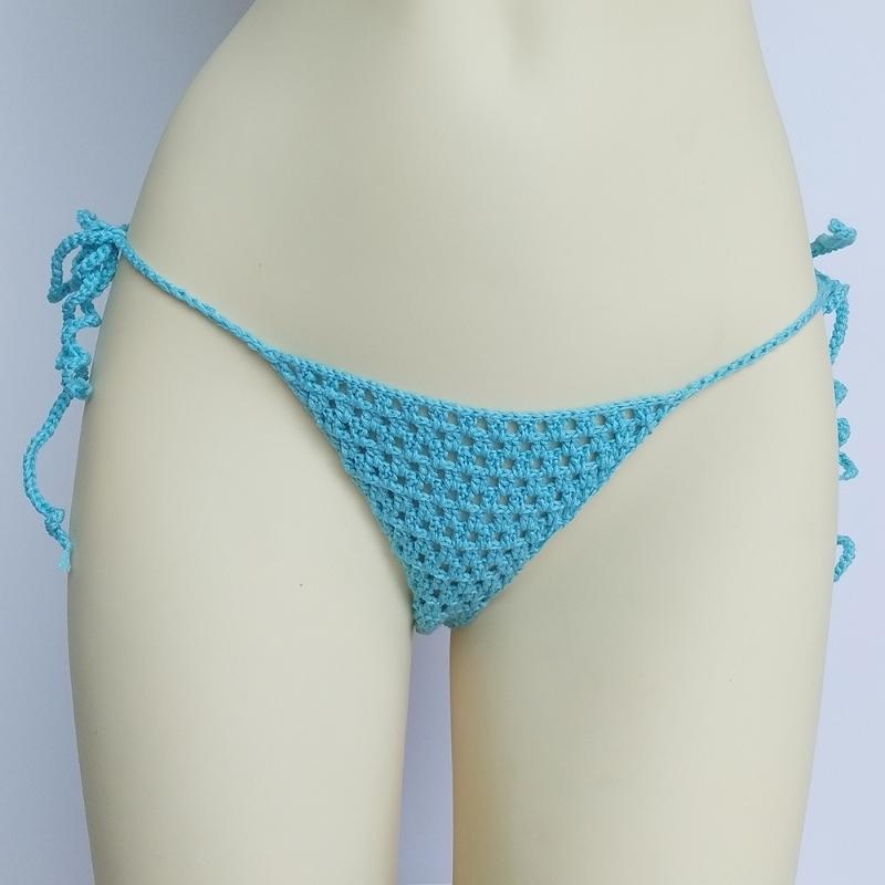 

Super Mini Micro G-strings Thongs Red Sexy Bikini Bottom Hot Women's Swimwear Crochet Brazilian Side String Tie Thong