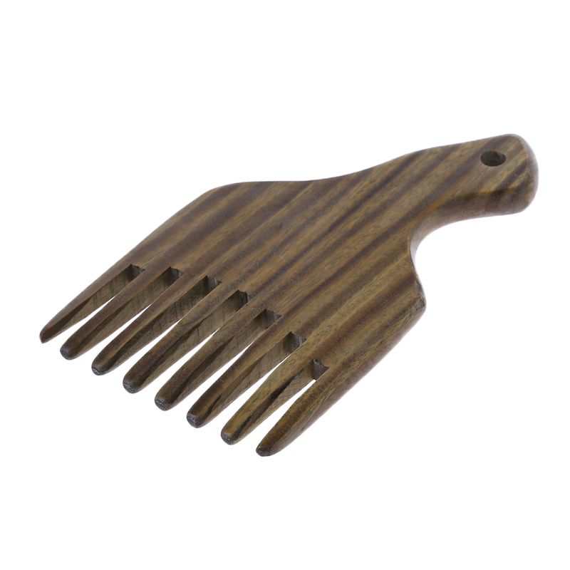 

Wooden Wide Tooth Comb Green Sandalwood Massage Styling Hair Care Birthday Gift