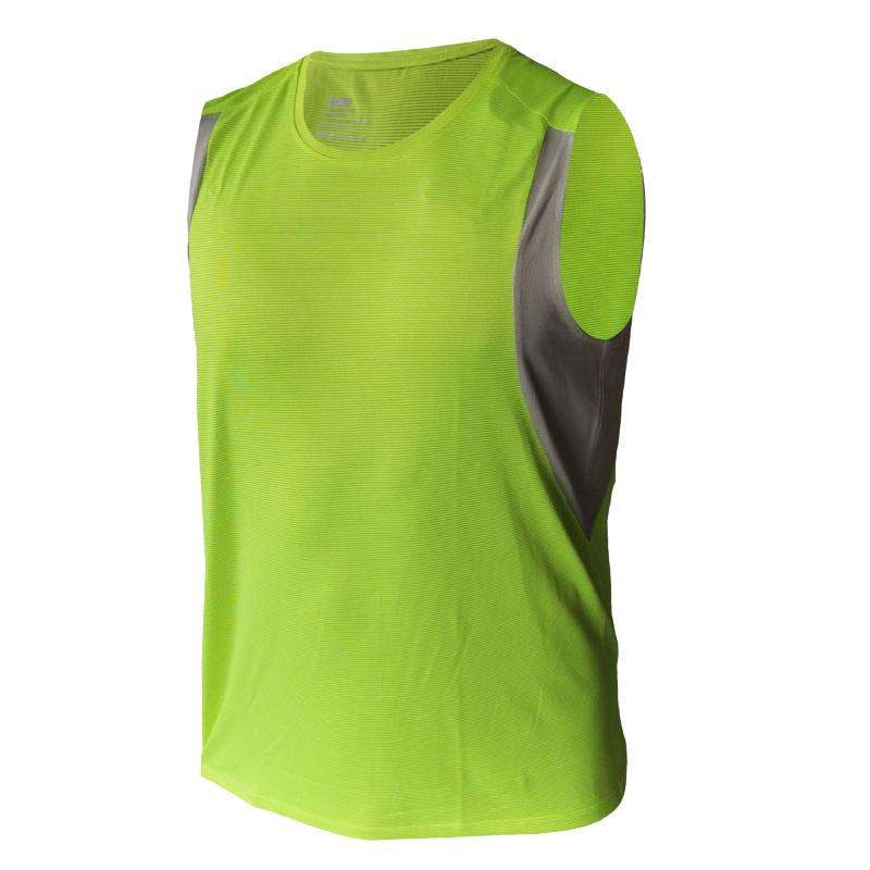 

New Solid Color Quick-Drying Vest Men's Breathable Casual Loose Fitness Running Sports Vest amiseta Sin Mangas Deporte Hombre, Blue