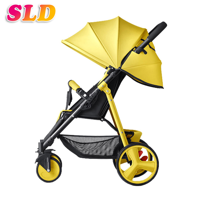 

SLD baby stroller scientific design folds easily and conveniently 0-3 years 7 kg carrying capacity 25 kg. steel frame EVA wheels