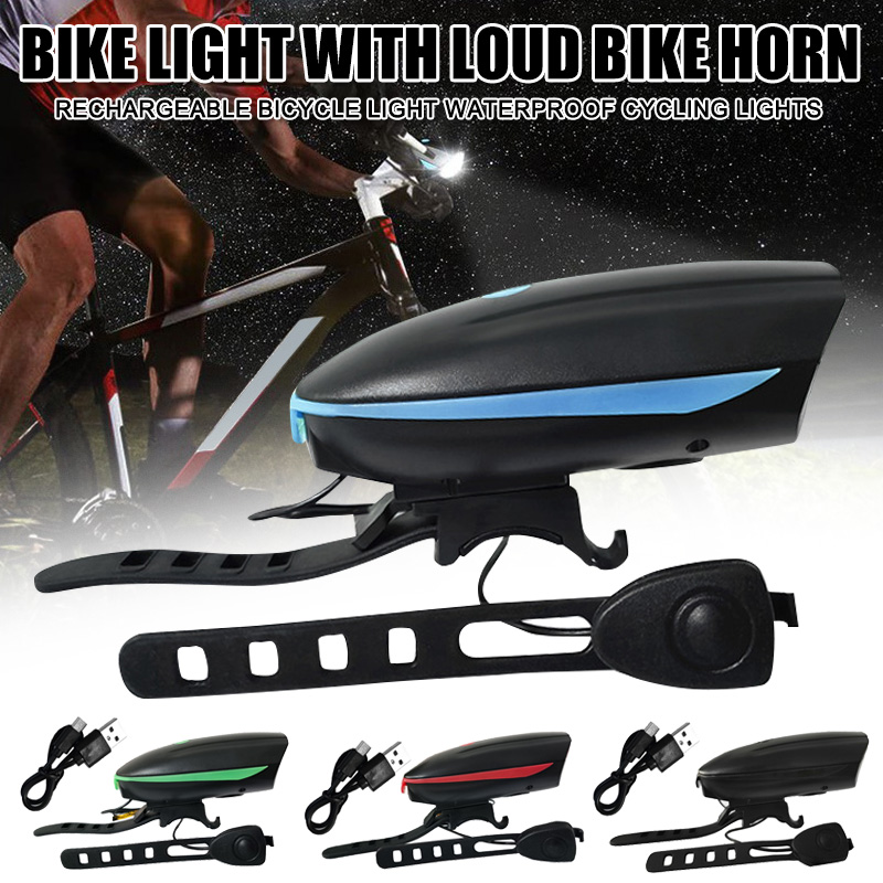 

High Quality Bike Light with Loud Bike Horn Rechargeable Bicycle Light Waterproof Cycling Lights Bicycle DOG88