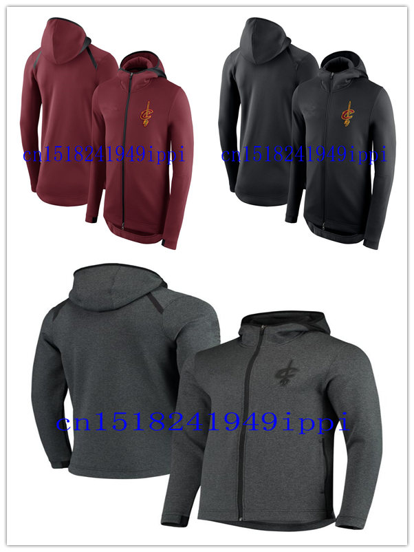 

Cleveland Cavaliers MEN basketball sweatshirt Showtime Therma Flex Performance Full-Zip Hoodie CITY NBA jacket