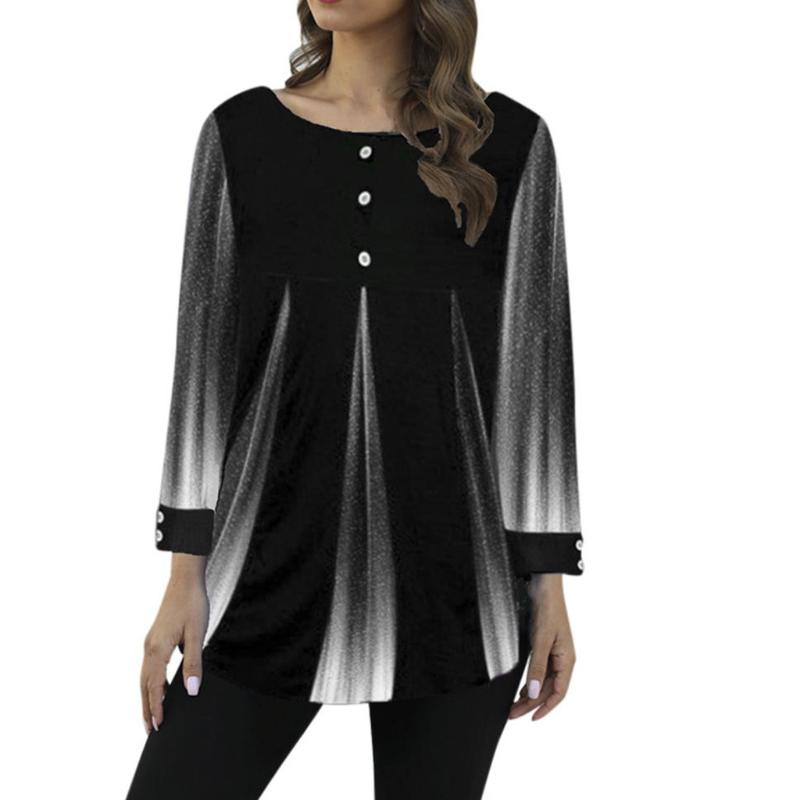 

Womens Tops And Blouses Fashion Long Sleeve Woman Shirts Casual Button Pullover Cotton Stripe Top Plus Size Tunic Blouse#0724LJC, Yellow