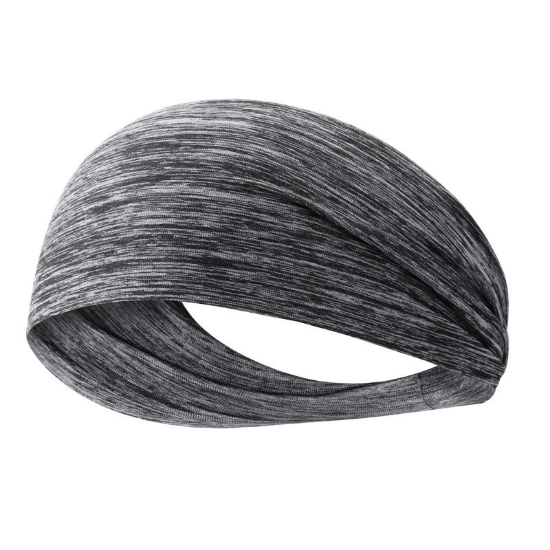 

Summer Sports Headband Men and Women Headband Headwear Wide-Brimmed Scarf Sweat-Absorbent Cool Running Headgear, White