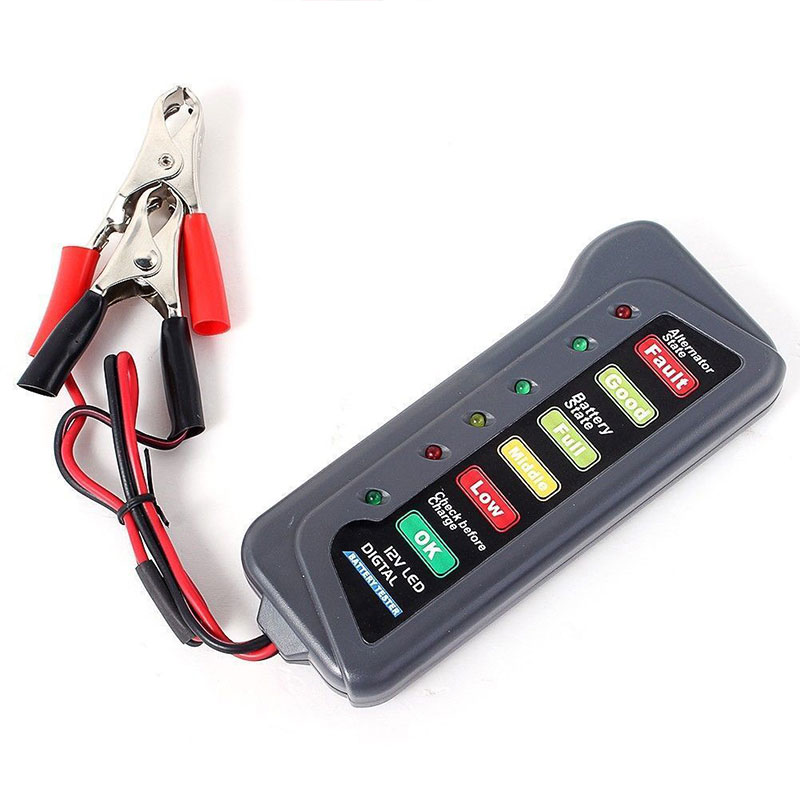

Original Ancel 12V Car Digital Battery Checker Tester Alternator 6 LED Lights Display for Cars Vehicle Motorcycle Batteries