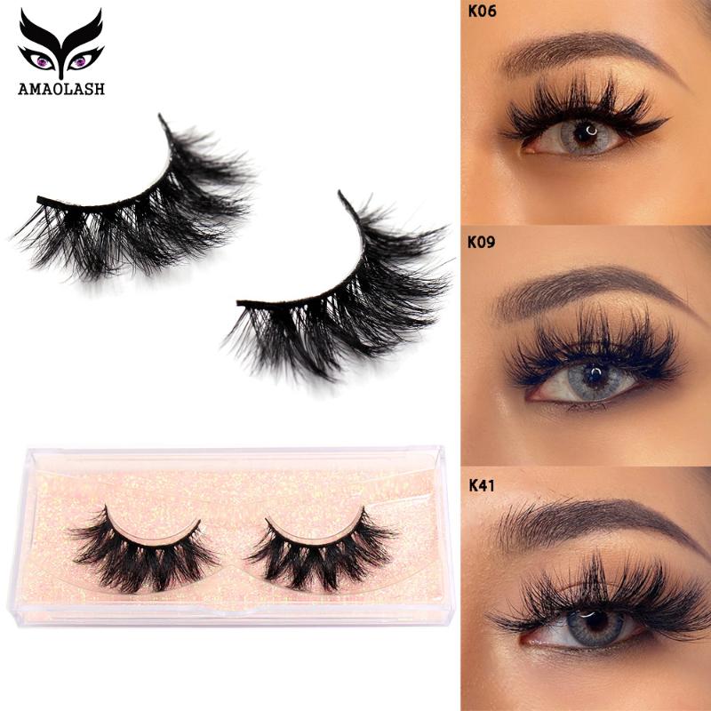 

AMAOLAS 5D Mink Eyelashes Long Lasting Mink Lashes Natural Dramatic Volume Eyelashes Extension Thick Long 3D False