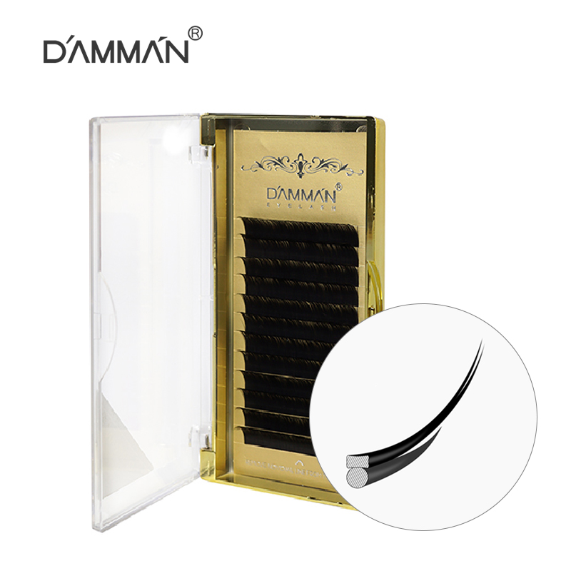 

Damman Mink Eyelash Extension Cilia 0.15mm J B C Curl Flase Lashes Faux Mink 12 Rows Cilios Soft Material Eyelashes Extensions