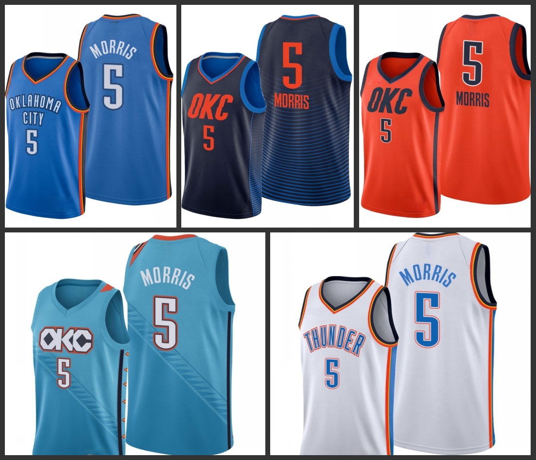 

Oklahoma City Thunder Markieff Morris Men City Basketball Jersey, Black