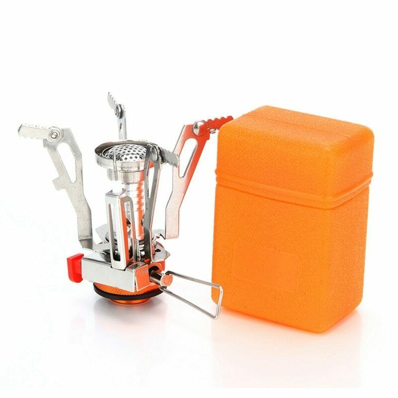 Outdoor Mini Gas Stove Portable Folding Hiking Equipment Travel Picnic Cooker 3000W Lgniter Ultralight Camping Burners EDC Tool-image-557232666