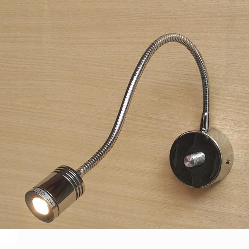 

Topoch Minimalist Car Reading Light DC12V Knob Dimming 15%-100% Tight 360mm Alumimum hose Flexible CREE LED 3W 200LM Elegant Chrome Finish