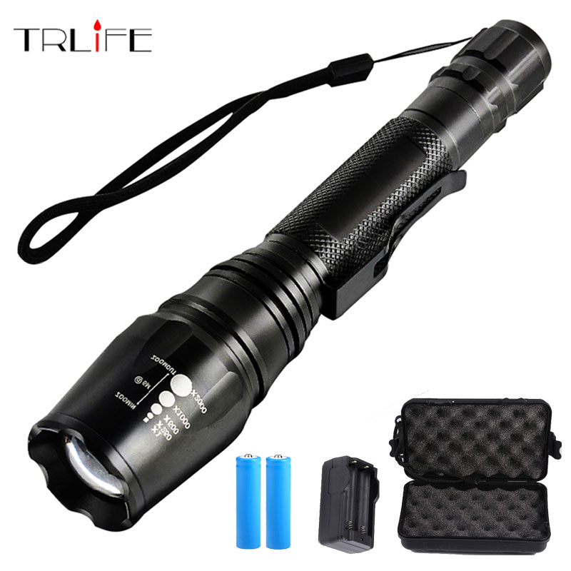 

Flashlights Torches LED X800 Torch Lamp L2 T6 Beads Zoomable G700 For Camping Hunting Aluminum Flash Light