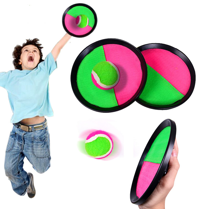 

1 Set Kids Sucker Sticky Ball Toy Outdoor Sports Catch Ball Game Set Throw And Catch Parent-Child Interactive Outdoor Toys #123