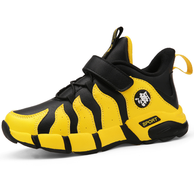 

2020 New Children's Sport Shoes for Fashion Boys Girls Sneakers Waterproof Leather Kids Running Tennis Trainers Shoes EU 27-37, Pink