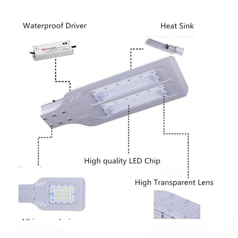 

4pcs AC85-265V 20W 30W 50W 60W 80W 100W 120W IP67 Waterproof LED Street Light Lamp Outdoor Road Yard Garden Park Industrial Lighting