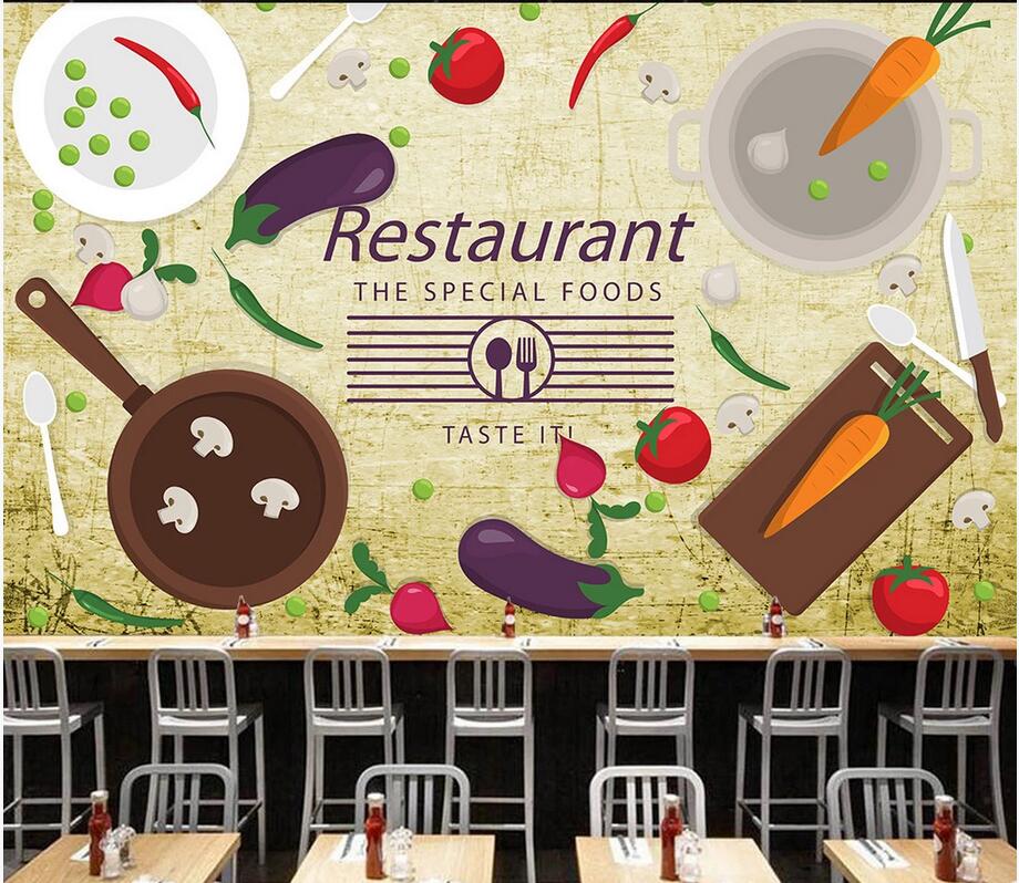 

3D mural wallpaper custom photo Bar restaurant kitchen coffee shop catering industry tooling decoration murals wallpaper for walls 3 d, Non-woven