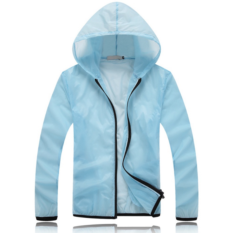 

Summer Men Women Outdoor Sports Coats Sun-Protective Running Jacket Quick Dry Camping Hunting Clothes Anti UV Windbreaker, Black