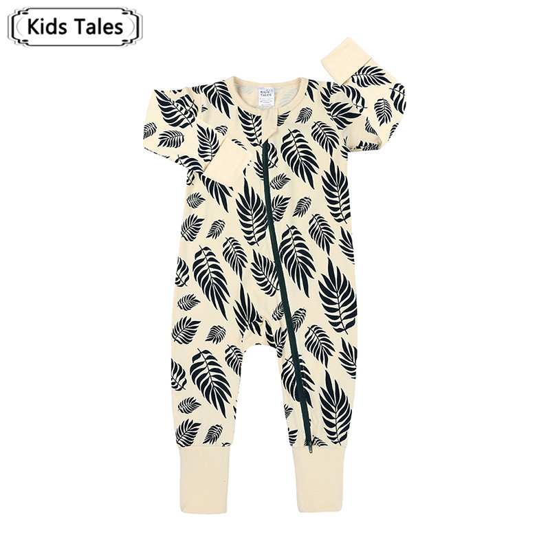 

Newborn Kids Baby Boy Baby Girl Infant Zipper Cotton Long Sleeve Romper Jumpsuit Clothes SR468, 001