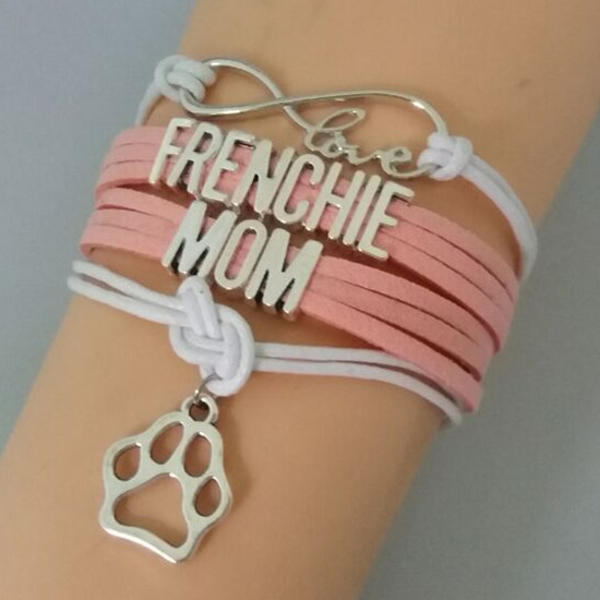 

Fashion Infinity Love Frenchie Mom Bracelets Charm Love Frenchie Mom Bracelets Paw Bracelet Jewelry