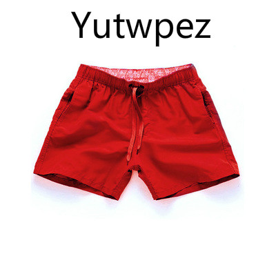 

2020 Summer Shorts Men Women Quick Drying fitnesShort homme Casual Beach Shorts Mens Boardshorts Elastic Waist Solid 18 Color, Black