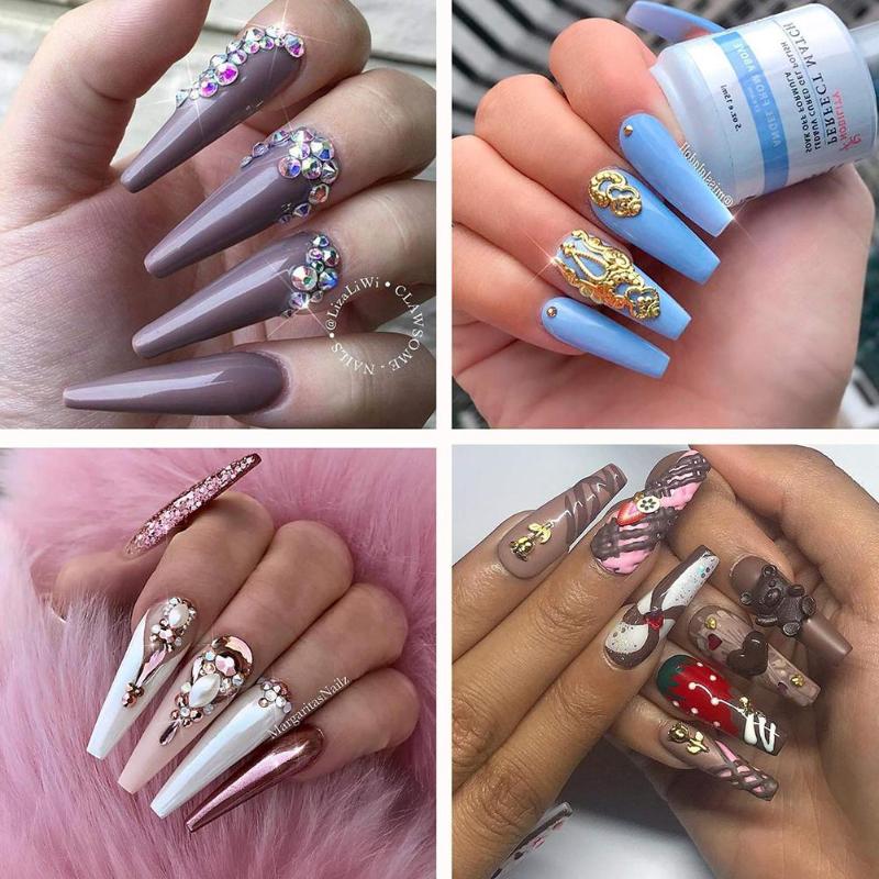 

500Pcs Multiple Size Female Beauty Convex Transparent False Manicure Nail Nail Art tool Accessories, Clear