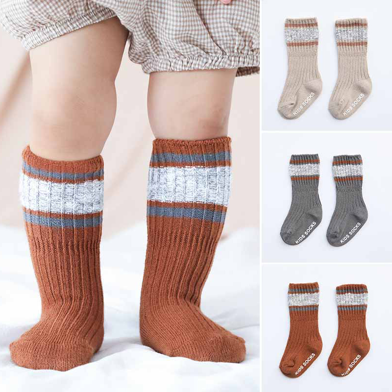 

Winter Thicker Newborn Baby Socks Knit Baby Girl Boy Socks Infant Toddler New Born Anti Slip Long skarpetki recien nacido, 0-1y style 2