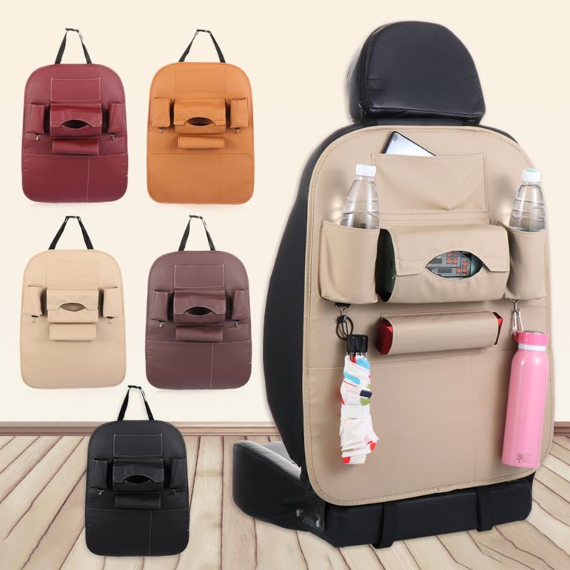 

1PC New Universal PU Car Storage Bag Box Seat Back Organizer Backseat Holder Multi-pocket Car-styling Protector Auto Accessories