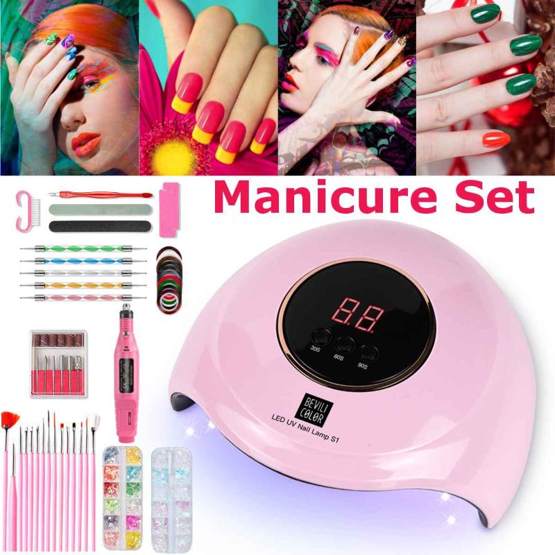 

High Power UV LED Nail Lamp Lampara Gels Unhas Lampe Ongle Nail Dryer Fast Curing Speed nails tools Gel Light, Green pen