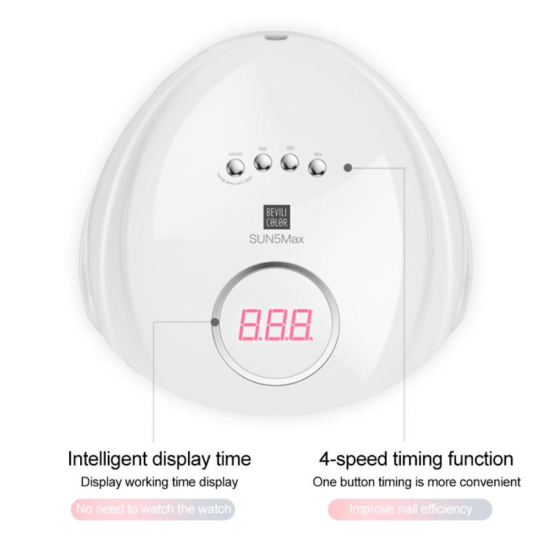 

SUN 5Plus 108W Nail Dryer For Nail LED UV Lamp With 36 Pcs Led For Manicure Gel Intelligent Protection Auto Sensor Art, White