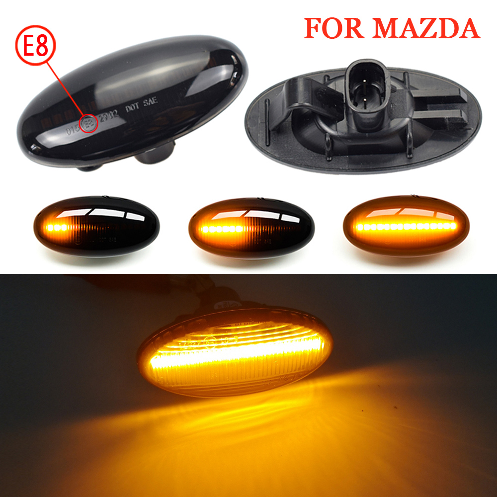 

Dynamic Blinker Turn Signal LED Flowing Water Blinker For Mazda 2 For Mazda 3 5 6 BT-50 MPV Side Marker light Car Accessories