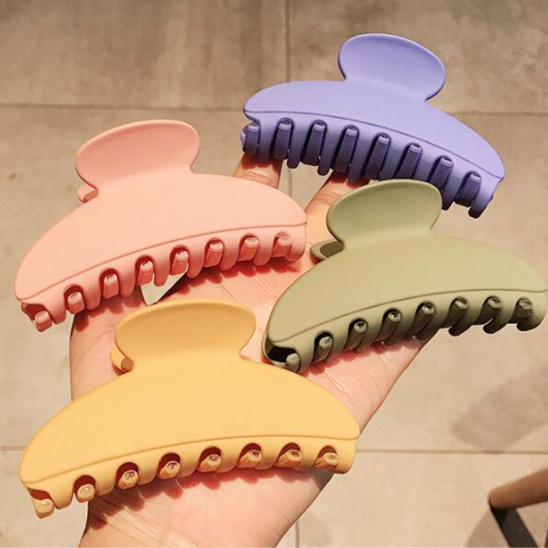 

New Colorful Acrylic Hair Clips For Women Hairpins Crab Clamp Fashion Hair Accessoires For Girls Women Large