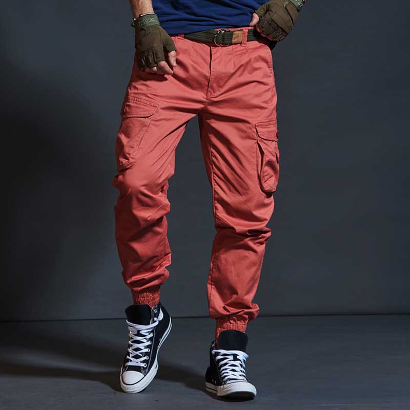 

New Fashion Joggers Cargo Pants Men Casual Slim Hip Hop Harem Pants Style Cotton Trousers Outdoor Male Clothing, 6916