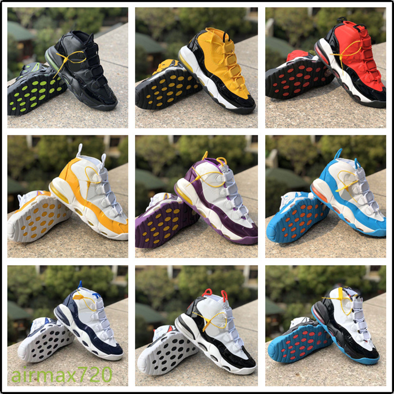 

NAMU1A 2019 New 96 QS Olympic Varsity Maroon More Mens Basketball Shoes 3M Scottie Pippen Uptempo Chicago Trainers Sports Sneakers 40-45