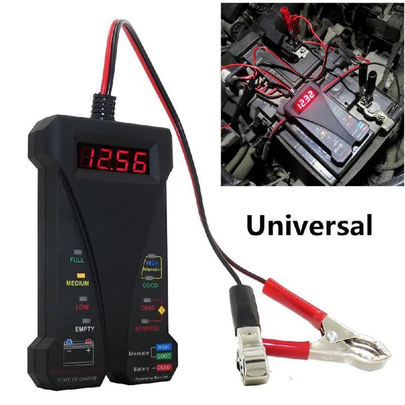 

12V LCD Display Digital Battery Tester Voltmeter And Charging System Analyzer