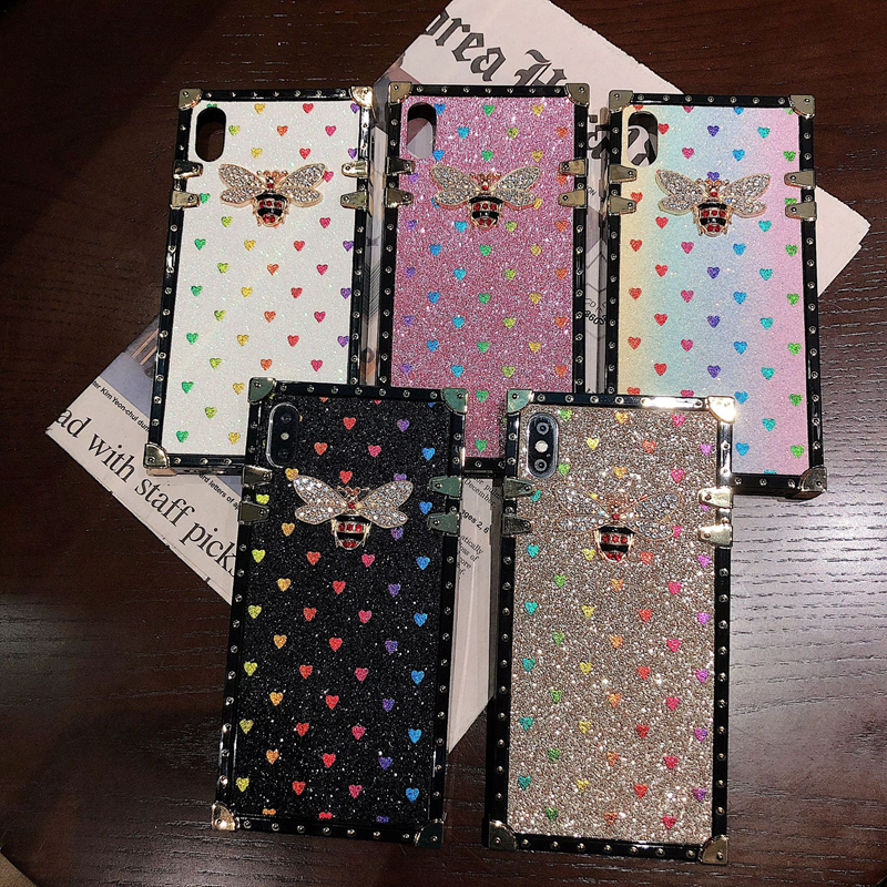 

For iPhone 14Plus 14 11 12 13 Pro Max XS XR X 7 8 Plus Luxury Designer Women Defender Phone Case Glitter Love Fashion Diamond Cases, Mix color / best selling color