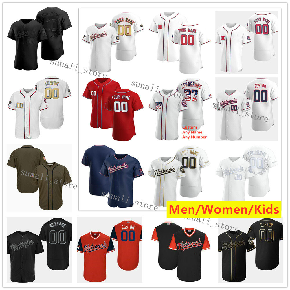 

Stitched 37 Stephen Strasburg 7 Trea Turner 31 Max Scherzer 46 Patrick Corbin 22 Juan Soto 9 Eric Thames 11 Ryan Zimmerman 10 Gomes Jerseys, Men white