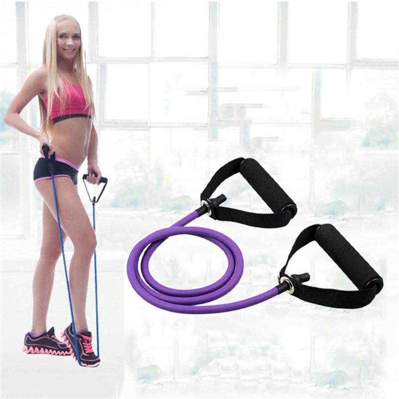 

1 Tube TPE Elastic Resistance Bands Rubber Yoga BandFor Fitness Training Workout Equipments Home Gym Pull Rope 120cm