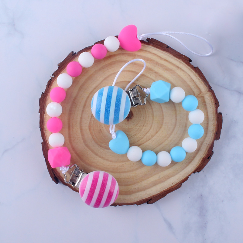 

Simple Wooden Pacifier Clips Chain Baby Boy Girl Binky Clip Holder for Nipples Nursery Toy Shower Gifts
