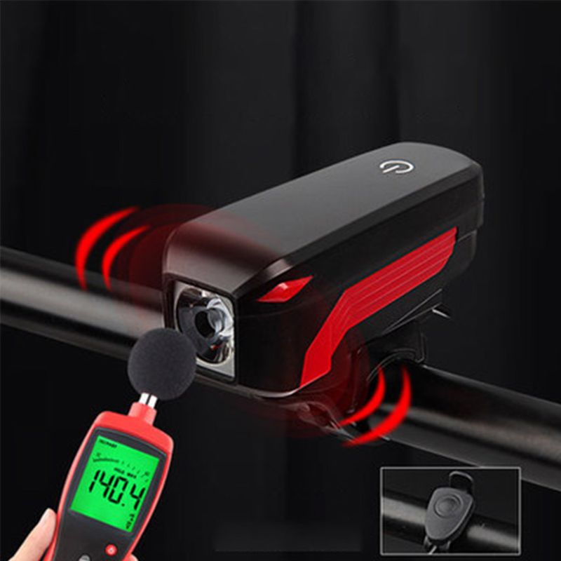 

Bicycle Highlight Horn Lights USB Rechargeable LED Safety Lamp Waterproof Bike XXUF
