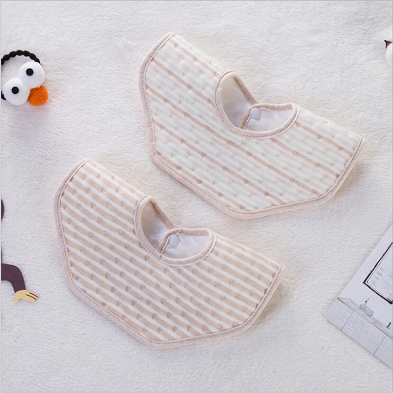 

Baby Bibs Infant Cute Cartoon Striped Soft Feeding Bibs Baby Saliva Towel Eating Stuff Unisex Cleaning Accessory